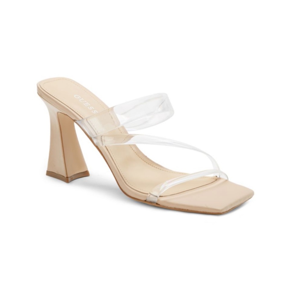 GUESS transparent strap heels